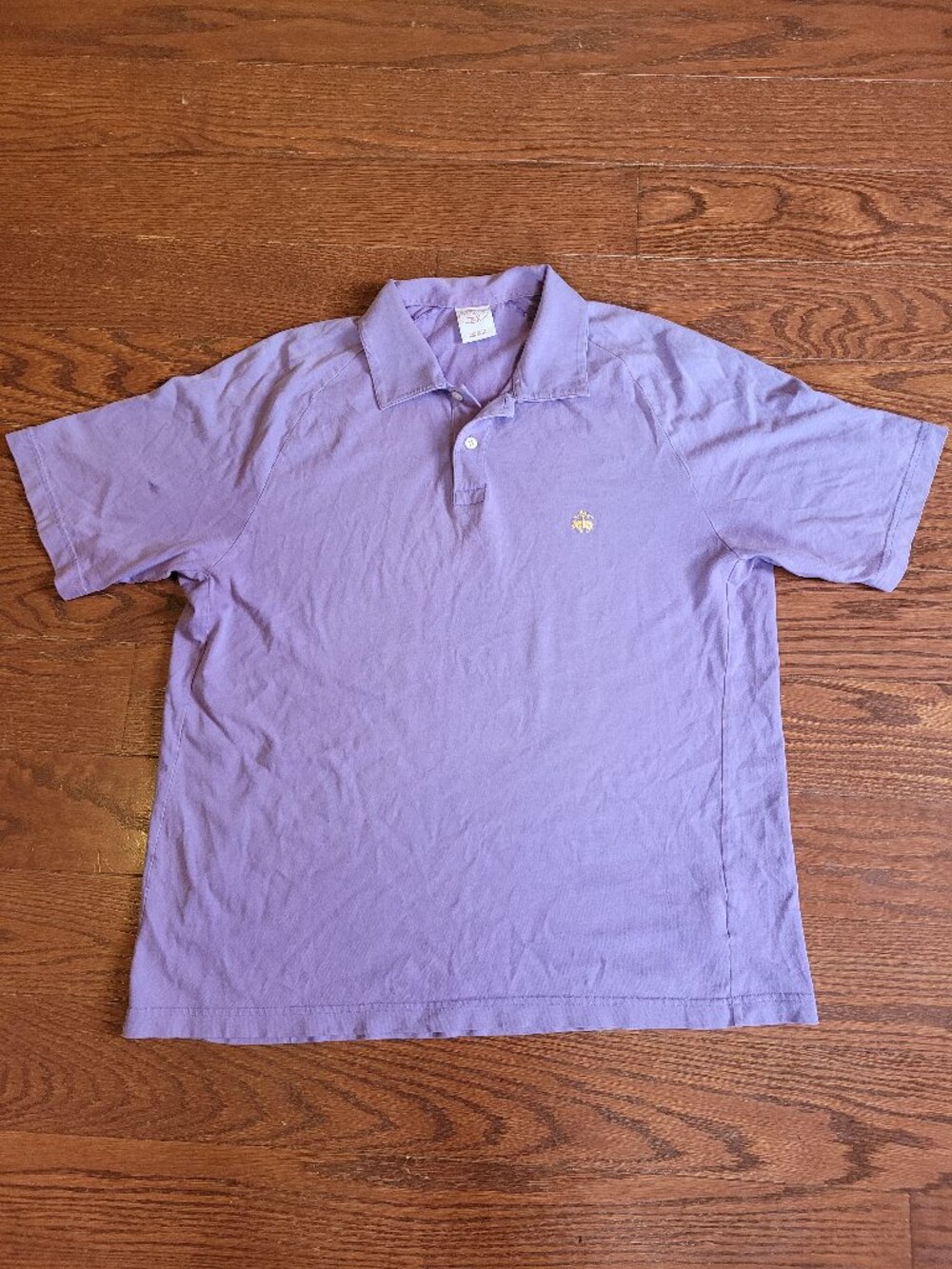 Brooks Brothers 346 Men's Original Fit Polo Shirt M Purple Short Sleeve Cotton
